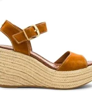 Sam Edelman Dimitree Espadrille Wedge Sandal Size 7 1/2 Tan/Brown